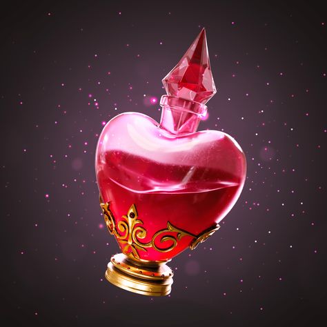 Love potion ❤️‍🔥 Potions Art, Magic Artifacts, Wizard Aesthetic, Fantasy Jewelry Magic, Pink Journal, Alice In Wonderland Drawings, Magic Potions, Witch Drawing, Magical Items