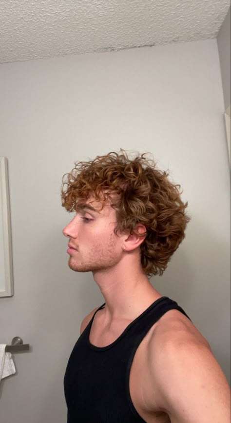 Light Mullet Curly Hair Men, Perm Mullet Men, Mod Cut Mens Curly, Ginger Curly Hair Men, Curl Mullet, Brown Curly Hair Mullet Men, Blonde Curly Mullet Men, Short Curly Mullet Mens, Men’s Perm Mullet