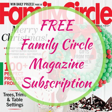 Family Circle Magazine Crochet Patterns, Family Circle Magazine, Free Magazine Subscriptions, Easy Truffles, Reindeer Gifts, Short Form, Family Circle, Free Family, No Credit