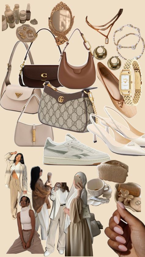 Neutral aesthetic, gold jewellery, coach bag, beige bag, clean girl nails Clean Girl Nails, Neutral Bag, Aesthetic Gold, Girl Nails, Neutral Aesthetic, Beige Bag, Girls Nails, Clean Girl, Coach Bag