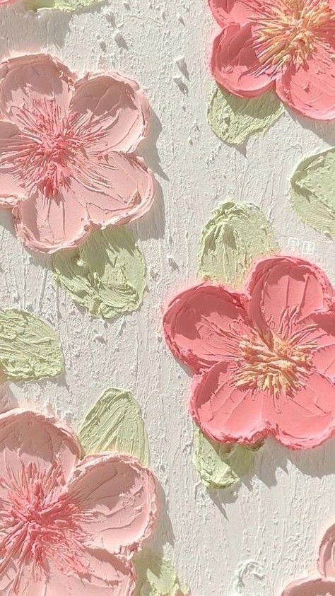 Painted Flower Wallpaper, Glamorous Outfits, Flower Wallpapers, Flower Iphone Wallpaper, Cute Flower Wallpapers, Academic Motivation, Pink Paint, Aesthetic Painting, Painting Wallpaper