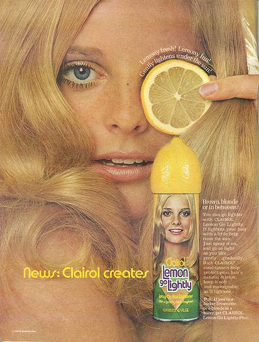 Clairol Lemon Go Lightly - 1970 | Flickr - Photo Sharing! Lemon, Orange, Art