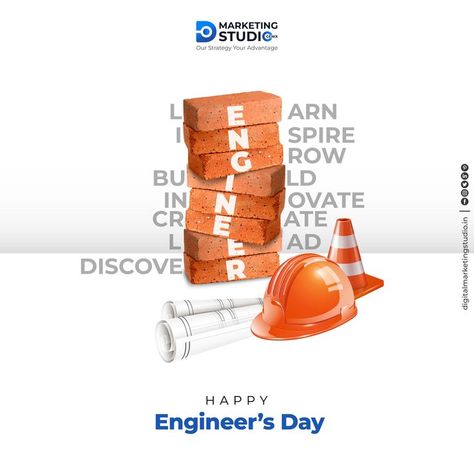 🛠️Happy Engineer's Day to all the brilliant minds shaping our future through innovation and creativity!🛠️ . . . . . . . . #engineersday #innovation #happyengineersday #engineersday2023 #engineersdaycelebration #happyengineersday🔨🔧🔩 #engineersdayspecial #DigitalMarkteingStudioGenixLLP #digitalmarketingstudio #DMS Engineers Day Creative, Happy Engineer's Day, Engineers Day, Real Estate Marketing Design, Ads Creative Advertising Ideas, Eye Logo, Art Poster Design, Construction Services, Our Future