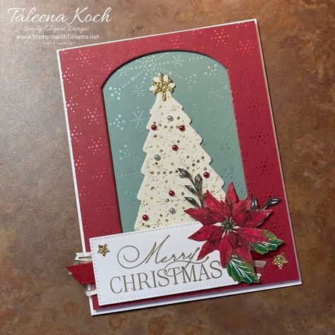 Something Funny, Create Christmas Cards, Simple Christmas Cards, Window Cards, Homemade Christmas Cards, Stampin Up Christmas Cards, Christmas Tree Cards, Stampin Up Christmas, Funny Christmas Cards