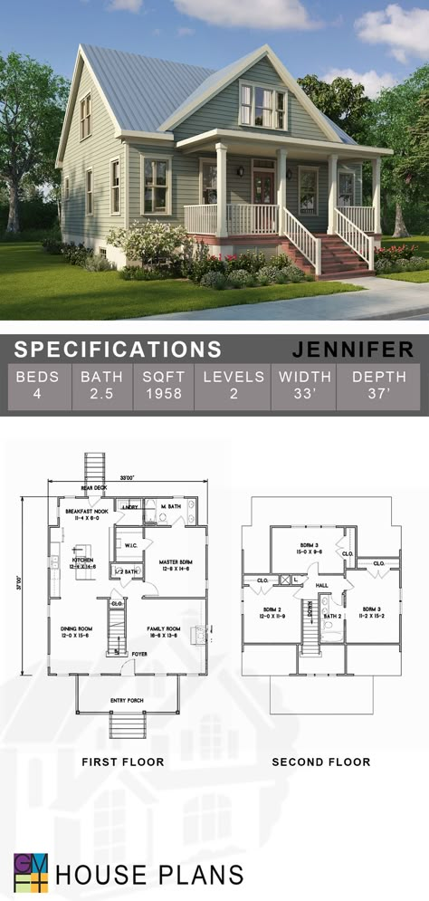 Cottage 2 Story House Plans, Family Cottage Layout, Small Lot Floor Plans, Cottage House Plans 4 Bedroom, Small Home Floor Plans 2 Story, Cottage Floor Plans 4 Bedroom, Closed Floor Plan Layout Small Houses, Small Cottage Layout Floor Plans, Small Closed Concept House Plans