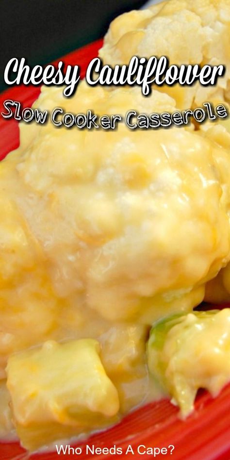 Crockpot Cauliflower Casserole, Slow Cooker Cauliflower, Crockpot Cauliflower, Sunday Family Dinner, Easy Casseroles, Slow Cooker Casserole, Au Gratin Recipes, Slow Cooker Freezer Meals, Cauliflower Gratin