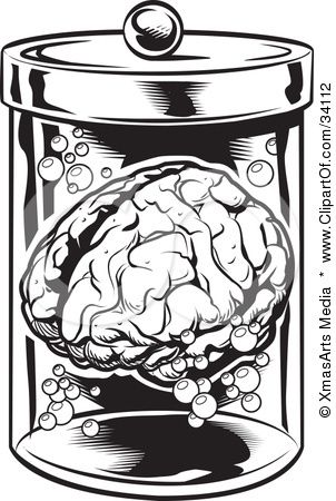 Specimen Jar Drawing, Brain In A Jar Tattoo, Jar Art Drawing, Brain Illustration Creative, Specimen Drawings, Brain In A Jar, Brain Pattern, Screaming Drawing, Brain Drawing