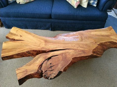 Teak root console