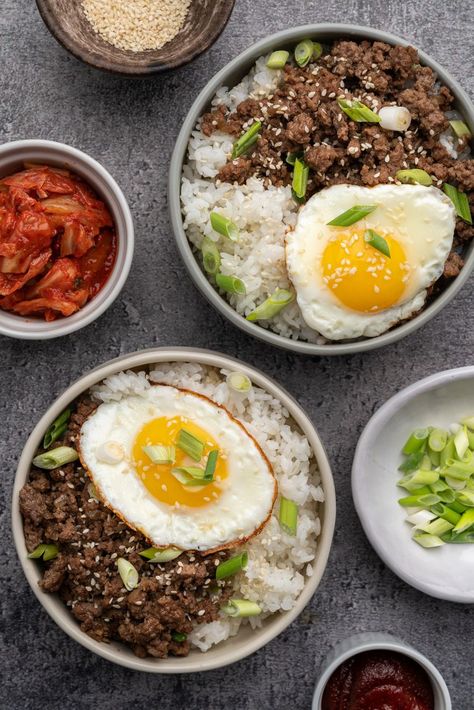 Ground Beef Bowls, Bulgogi Marinade, Korean Bulgogi, Korean Ground Beef, Delicious Keto Recipes, Meals To Make, Beef Bowls, Bulgogi Beef, Eat Beef