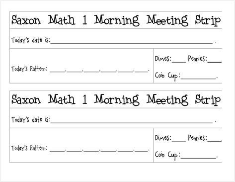 Free printable - Saxon 1 Meeting strips to laminate and reuse! Saxon Math Kindergarten, Math Kindergarten Worksheets, Math 1st Grade, Logic Math, Math Meeting, Basic Subtraction, Saxon Math, Math Kindergarten, Summer Homeschool