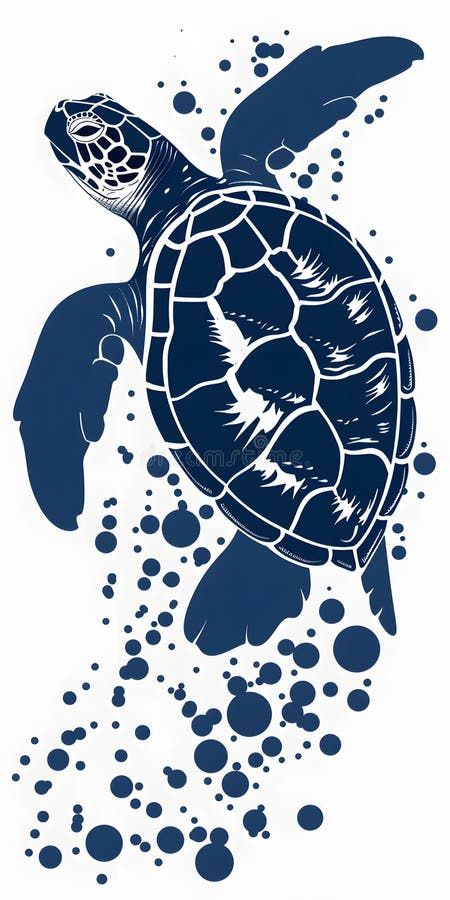 Electric blue turtle organism swimming in illustrated white background royalty free stock photos Underwater Wallpaper Aesthetic, Sea Turtles Photography, Turtle Background, Turtle Illustration, Beachy Tattoos, Nature Font, Turtle Wallpaper, Underwater Wallpaper, Turtle Tattoo Designs