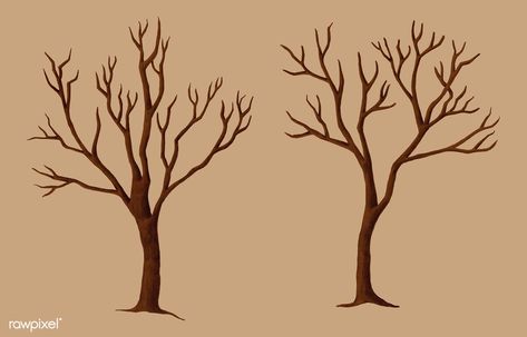 Halloween Forest, Leafless Tree, Nature Cartoon, Halloween Illustrations, Tree Doodle, Spooky Tree, Dry Tree, Image Halloween, Background Nature