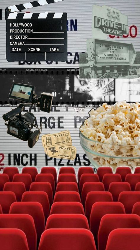 #movies #movietheater #theater #movies #popcorn #tickets Theater Aesthetic, Movie Theater Aesthetic, Admit One, Movie Theater, Popcorn, Walt Disney, Theater, Hollywood, Collage