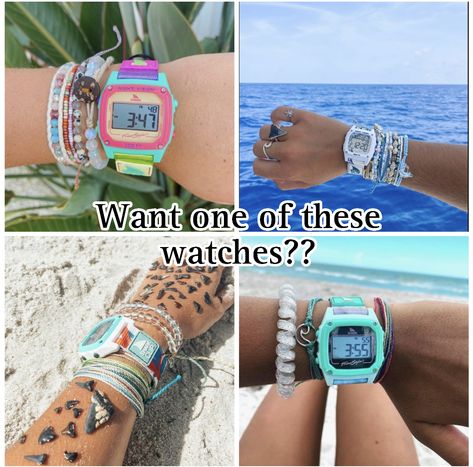 They have shark watches on Amazon!!!>>>>>> Shark Watch With Bracelets, Shark Watch Aesthetic, Shark Clip Watch, Outfit Ete, Shark Watch, Freestyle Watch, Beachy Outfits, Shark Clip, Lavender Tea