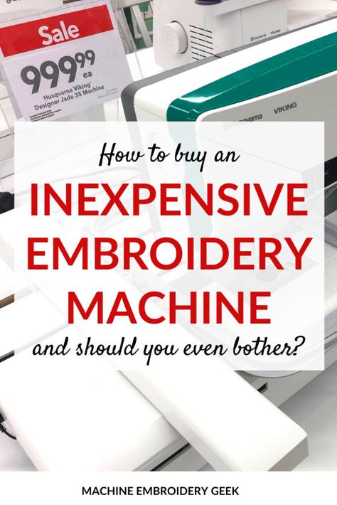 Simple Embroidery Machine, Best Embroidery Machine For Home Business, Embroidery Machines For Beginners, How To Use An Embroidery Machine, Machine Embroidery Business Ideas, Embroidery Machine For Beginners, Embroidery With Sewing Machine, Embroidery Machine Projects, Machine Embroidery Basics