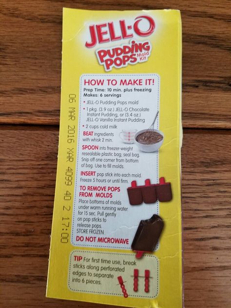 Homemade Jello Pudding Pops, Jello Pudding Pops Recipe, Pudding Popsicles Jello, Jello Pudding Pops, Home Made Pudding, Popcicles Recipes, Sweet Munchies, Pudding Popsicles, Pops Recipes