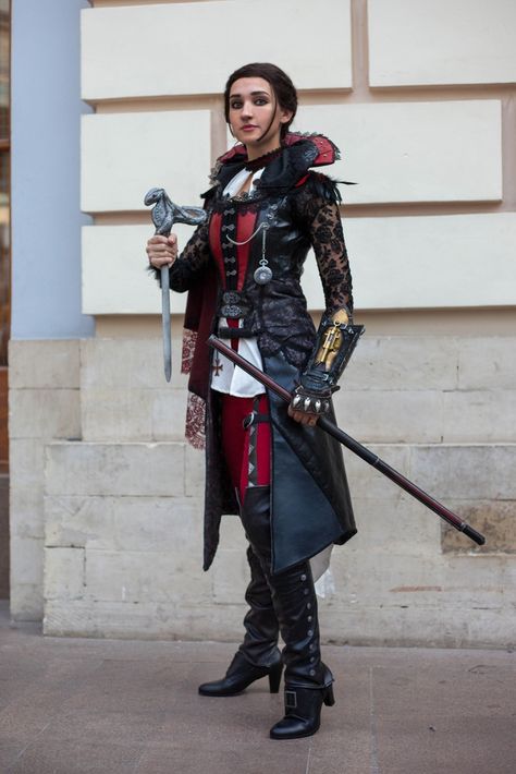 Evie Frye Knight Clothes, Evie Frye Cosplay, Assassins Creed Evie, Assassins Creed Costume, Evie Frye, Assassins Creed Cosplay, Draw Clothes, Fantasy Clothes, Cosplay Inspiration