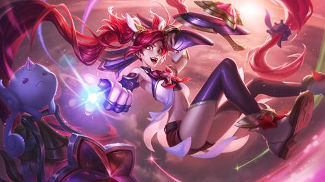 Surrender at 20: The Star Guardians - Upcoming Janna, Jinx, Lulu, & Poppy… Star Guardian Skins, Star Guardian Jinx, League Of Legends Account, League Of Angels, Game Computer, League Legends, League Of Legends Art, Star Guardian, Jinx League Of Legends