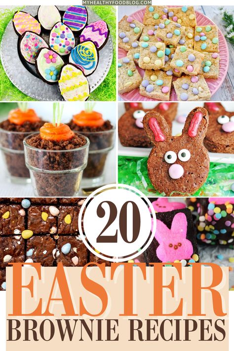 easter brownie ideas Easter Egg Brownies, Easter Brownie Ideas, Brownie Ideas Creative, Brownie Decorating Ideas, Easter Brownie, Classic Brownies, Decorated Brownies, Easter Brownies, Egg Shaped Cookies