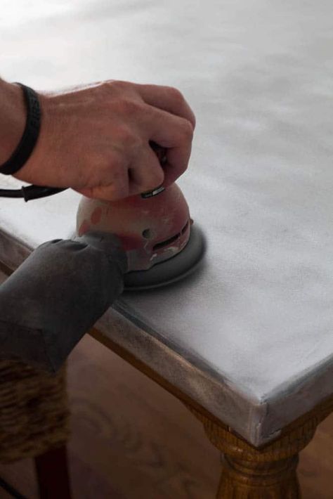 Our DIY zinc top table with stained white oak legs. Zinc Kitchen Countertops, Zinc Top Table, Diy Stainless Steel Countertops, Zinc Top Dining Table, Faux Zinc Paint Finish, Diy Stone Table Top, Zinc Dining Table, Zinc Countertops Kitchen, Zinc Bar Top