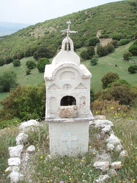 Roadside Shrine by David R. Crowe, via Flickr Roadside Shrine, Shrines Art, Church Icon, Houses Of The Holy, Sacred Spaces, Home Altar, Religious Icons, Sacred Places, Place Of Worship