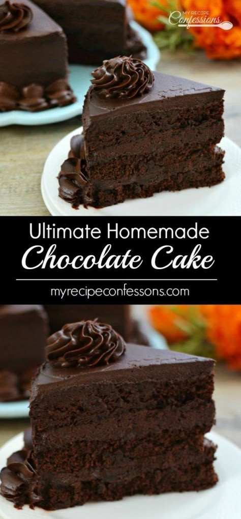 Chocolate Gnash Cake Recipe, Multi Layer Chocolate Cake, Chocolate Spoonful Cake, Soft Chocolate Cake Recipe, Chocolate Cake Without Coffee, Specialty Cakes Recipes, Chocolate Torte Cake Recipe, American Chocolate Cake, Chocolate Mud Cake Recipe