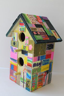 The Adelphi Project: Birdhouses!....end of the year auction items Silent Auction Craft Ideas, Classroom Auction Projects Middle School, Kindergarten Class Projects For Auction, Class Art Projects For Auction Elementary Schools, Auction Art Projects For Kids Classroom, Classroom Art Projects For Auction, School Art Auction Ideas, Classroom Projects For Auction, Class Projects For Auction