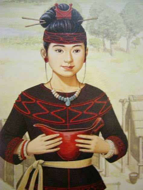 A woman in Jomon period Jomon Period Clothing, Yayoi Era, Jomon Era, Jomon Period, Neolithic Period, Asian Crafts, Ancient Dress, Edo Era, Ancient Japan