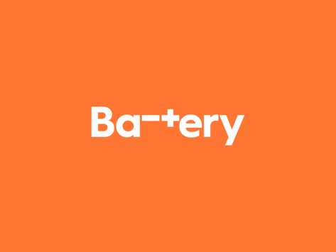 Battery by Damian Kidd on Dribbble Electricity Design, Iq Logo, Breakfast Logo, Sand Logo, Leader Logo, Battery Logo, Plus Symbol, Plus Logo, Sewing Logo