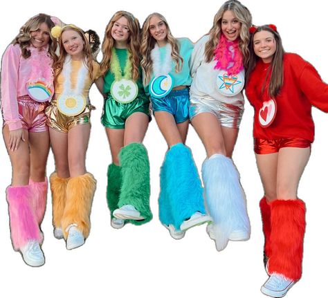 preppy care bears group halloween costume aesthetic twin 7 Dwarfs Halloween Costumes, Sorority Halloween Costumes, Care Bears Halloween Costume, Best Group Halloween Costumes, Trio Costumes, Cute Group Halloween Costumes, Trio Halloween Costumes, Bear Halloween, Pretty Halloween Costumes