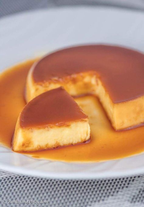 Leche Flan Recipe Philippines, Filipino Leche Flan, Flan Dessert, Caramel Flan, Filipino Food Dessert, Caramel Pudding, Custard Desserts, Flan Recipe, Filipino Desserts