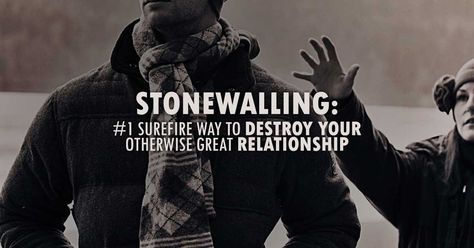 Stonewalling usually occurs when a couple is having an argument - its triggers are disagreements, accusations, and unmet expectations expressed by the partner. Then one of the partners shuts out emotionally, becomes silent and refuses to clarify their feelings or desires anymore. Unmet Expectations, Great Relationship, John Gottman, Dysfunctional Relationships, New Relationships, Toxic Relationships, Significant Other, Zen, Feelings