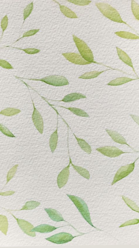 Inspired by floral/leafy backgrounds we all love . Up the contrast and saturation for a sharper tone or grayscale it ! #pins #handmade #watercolor #watercolorart #painting #leaves #background Simple Greenery Painting, Green Leaf Watercolor, Leafy Background, Phone Makeover, Paint Board, Painting Leaves, Handmade Sheet, Green Leaf Background, Dark Green Wallpaper