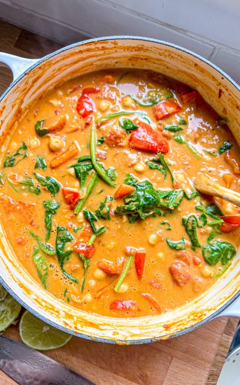 Lemongrass and Peanut Butter Curry - Lucy & Lentils Butter Curry, Peanut Butter Curry, Easy Vegan Curry, Lemongrass Paste, Peanut Curry, Tomato Puree, Chilli Peppers, Plant Based Cookbook, Vegetarian Curry