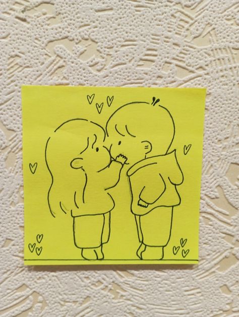 Love Notes With Drawings, Note Book For Bf, Boyfriend Girlfriend Drawings, Cute Couple Drawings Simple, Cute Sorry Doodle, Mini Canvas Art Love, Cute Drawings Of Love For Him Easy, Drawing Gift Ideas For Boyfriend, Love Note Doodles