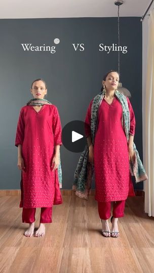 Red Kurta Outfit Women, Loose Kurti Hacks, Loose Kurti, Summer Outfits Loose, Monali Thakur, Red Kurti, Spring Summer Outfits, 10 Days, Summer Outfits