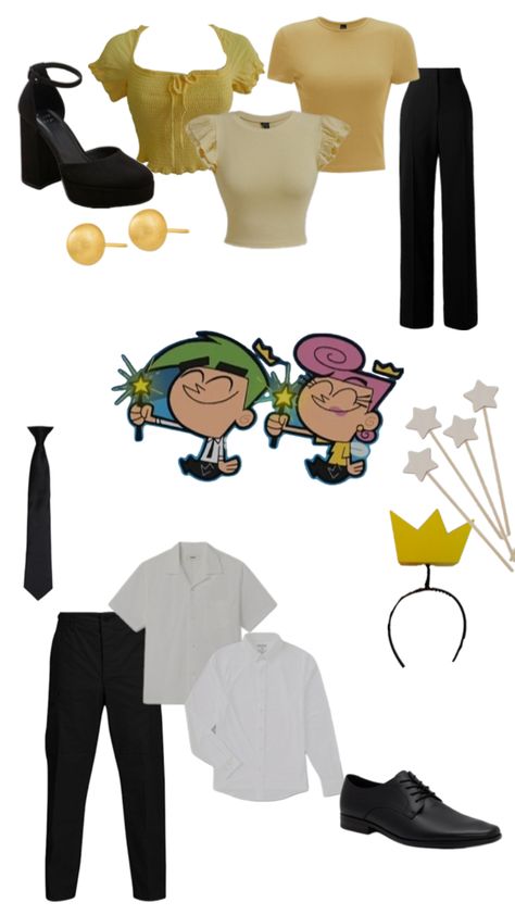 Cosmo Wanda Costume, Cosmo Costume, Wanda Costume, Cosmo And Wanda Costume, Cosmo Wanda, Cosmo And Wanda, Halloween Outfits, Halloween Costumes, Halloween