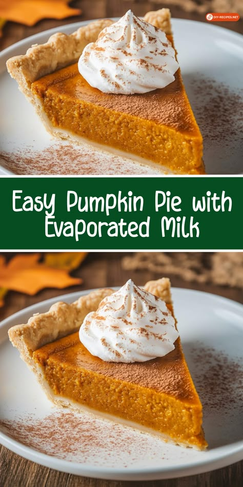 Whip up this Easy Pumpkin Pie with evaporated milk for a creamy, flavorful dessert. Perfectly spiced and easy to prepare! Best Pumpkin Pie Recipe With Sweetened Condensed Milk, Libbys Pumpkin Pie Recipe With Evaporated Milk, Pumpkin Pie With Pure Pumpkin, Pumpkin Pie Using Evaporated Milk, Pumpkin Pie Recipe Easy Evaporated Milk, Pumpkin Pie Evaporated Milk Recipe, Pumpkin Pie With Pumpkin Puree, Home Made Pumpkin Pie Filling, Pumpkin Pie From Canned Pumpkin