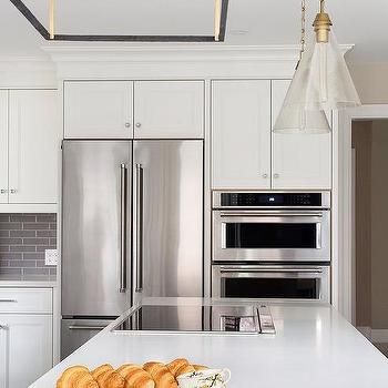 Oven And Fridge Next To Each Other, Induction Cooktop Island, Double Oven Kitchen Layout, L Shape Kitchen Layout, Wall Oven Kitchen, Black Shiplap, Kitchen Cabinets Color Combination, Double Oven Kitchen, Florida Kitchen