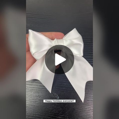 Replying to @hii.lexiii Easy DIY mini bow! Here’s how to make an easy ... | How To Make A Bow | TikTok Christmas Bows Diy, Make A Bow, Bows Diy Ribbon, Mini Bow, Bow Tutorial, Mini Bows, How To Make Ribbon, Adult Crafts, Diy Ribbon