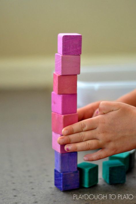 The Stages of Block Play - Playdough to Plato Rainbow Pie, Blocks Center, Devils Den, Kindergarten Stem, Playdough To Plato, Importance Of Play, Teacher Info, Stages Of Development, Infant Classroom