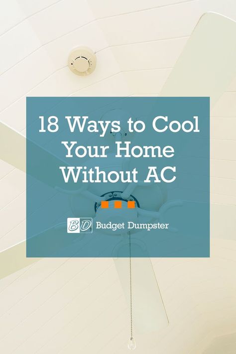 How do you keep a house cool in the summer without air conditioning? Check out these ways to cool down your home room-by-room. #summertime #cooldown #staycool #homeownerhacks Homeowner Hacks, A House Design, House Cozy, Side Porch, Dumpsters, Mood Humor, Aging Well, I Cool, House Entrance