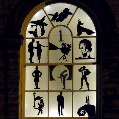 5 top tips from 5 years of Saltaire Advent Windows – by Kristina - Saltaire Inspired Advent Window Display, Christmas Advent Window, Advent Window Ideas, Advent Windows, Queen Painting, December Nights, Windows Ideas, Northern Lights Painting, Dark Windows