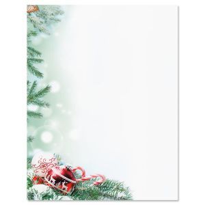 Crystal Pineboughs Christmas Letter Papers Christmas Writing Paper, Christmas Letterhead, Christmas Stationary, Christmas Letters, Christmas Writing, Holiday Scrapbook, Holiday Lettering, Christmas Letter, Christmas Stationery