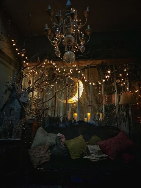 See a recent post on Tumblr from @myownparadise96 about whimsigothic. Discover more posts about whimsigoth, witchy, crystals, gothic, celestial, witch aesthetic, and whimsigothic. Whimsigoth Aesthetic Decor, Cozy Goth Aesthetic, Whimsy Goth House, Whimsy Goth Home Aesthetic, Whimsigoth Decor Aesthetic, Whimsy Goth Decor, Whimsical Goth Aesthetic, 90s Witch Aesthetic, 90s Goth Aesthetic