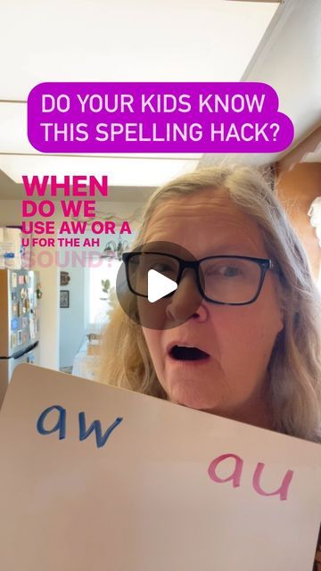 54K views · 2.5K likes | Sher Marshall on Instagram: "💡🧠 When do we use the AU or AW spelling for the sound of /o/?  🔥 Note: This is a generalization!  Typically we use the AW spelling at the end of a word or a syllable, and we use the AU spelling in the middle.  ⭐️ When the sound is followed by a single letter N or L, and we can use the AW spelling in the middle of a syllable, for example “awning” or “dawn”.   ⭐️ if there is another letter following N or L then it’s back to the AU spelling, as in “launch” or “vault”.   These generalizations (not rules) get kids in the habit of looking for the patterns. Eventually, they will have a mental map of the correct spelling including the exceptions.  💌Save this to show your kids!  #PhonicsForKids #EarlyLiteracy #LearnToRead #kindergartenmom #p Effective Spelling Instruction, Aw Sound Words, How To Teach Spelling To Kids, Spelling Tips And Tricks, How To Teach Spelling, 2 Letter Words Kids, Spelling Rules For Kids, Aw Phonics, Teaching Spelling Rules