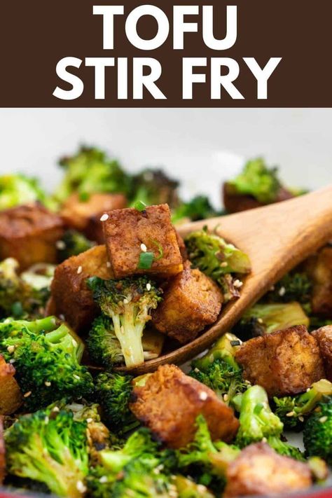 Learn how to make the perfect broccoli tofu stir fry recipe. It's a tasty, nutritious, and easy-to-make dish that's sure to become a favorite. Stir Fry Vegan, Broccoli Tofu, Homemade Stir Fry, Vegan Stir Fry, Pork Stir Fry, Tofu Stir Fry, Stir Fry Recipe, Crispy Tofu, Stir Fry Recipes