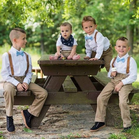 Blue Bow Tie Dusty Blue Bow Tie, Wedding Ring Bearer Outfit, Wedding Page Boys, Groomsmen Suspenders, Baby Suspenders, Suspenders For Kids, Suspenders For Boys, Suspenders Wedding, Baby Bowtie