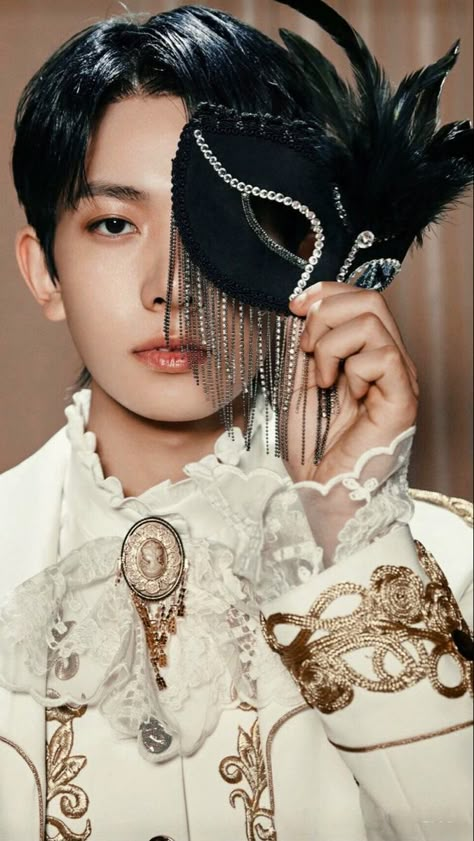 Masquerade Ball Outfit, Park Jeongsong, Enhypen Lockscreen, Enhypen Concert, Masquerade Outfit, Border Carnival, Prince Clothes, Hee Seung, Kpop Backgrounds