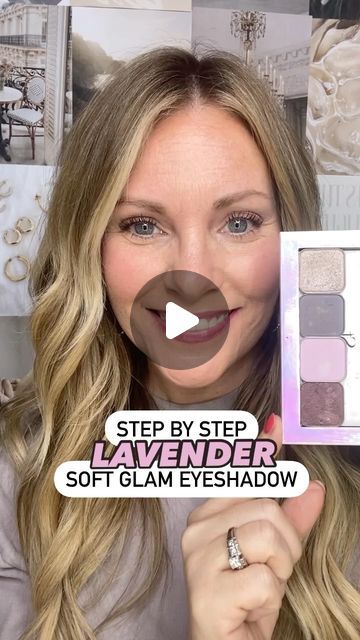 Leah Buckholz on Instagram: "Soft Glam Eyeshadow doesn’t have to be complicated! Follow these 4 steps to create this beautiful lavender look⬇️  - LILI all over the lid  - MIDNIGHT above the crease - KIN on the lower outside corner - VENUS on the middle/inner lower lid   ✅ Comment LAVENDER below for a link to these 4 shades and brush   🩷I help aging women find a better beauty routine and teach them how to wear LESS makeup and feel MORE beautiful everyday! I can’t wait to help you too!! FOLLOW FOR MORE🫶🏼  💋I’m wearing Black Cherry lip and Cheek and using the Eyeshadow Brush and Blend Brush   Only available in 🇺🇸🇨🇦 SOON available in 🇬🇧🇦🇺🇲🇽  #makeupover40 #makeupover50 #over40beauty #over40makeup #matureskinmakeup #agingskin #lessismore #lessmakeup #over40style #beautyover40 #bea Lavender Color Dress, Soft Glam Eyeshadow, Glam Eyeshadow, Makeup Over 50, Makeup Over 40, Cherry Lips, Eyeshadow Brush, Soft Glam, Eyeshadow Brushes